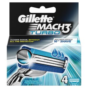 Gillette Mach 3 Turbo Recarga 4 un