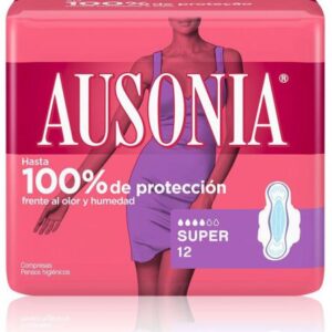 Ausonia Seda Super Com Abas 12 Unid.