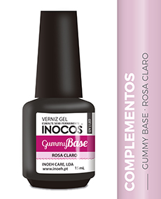 Inocos Verniz Gel Gummy Base Rosa Claro 15Ml