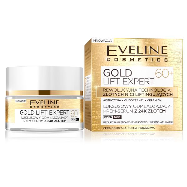 Eveline Gold Lift Expert Creme Dia/Noite 60+ 50ml