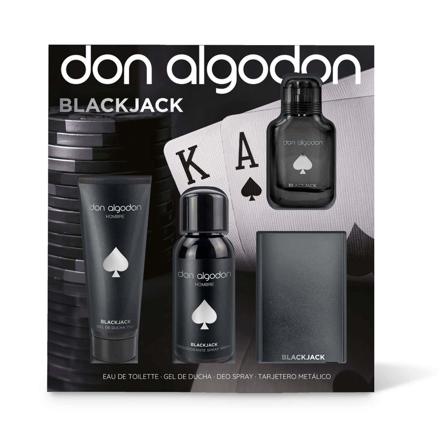 Don Algodon Black Jack EDT 30ml + Gel + Deo