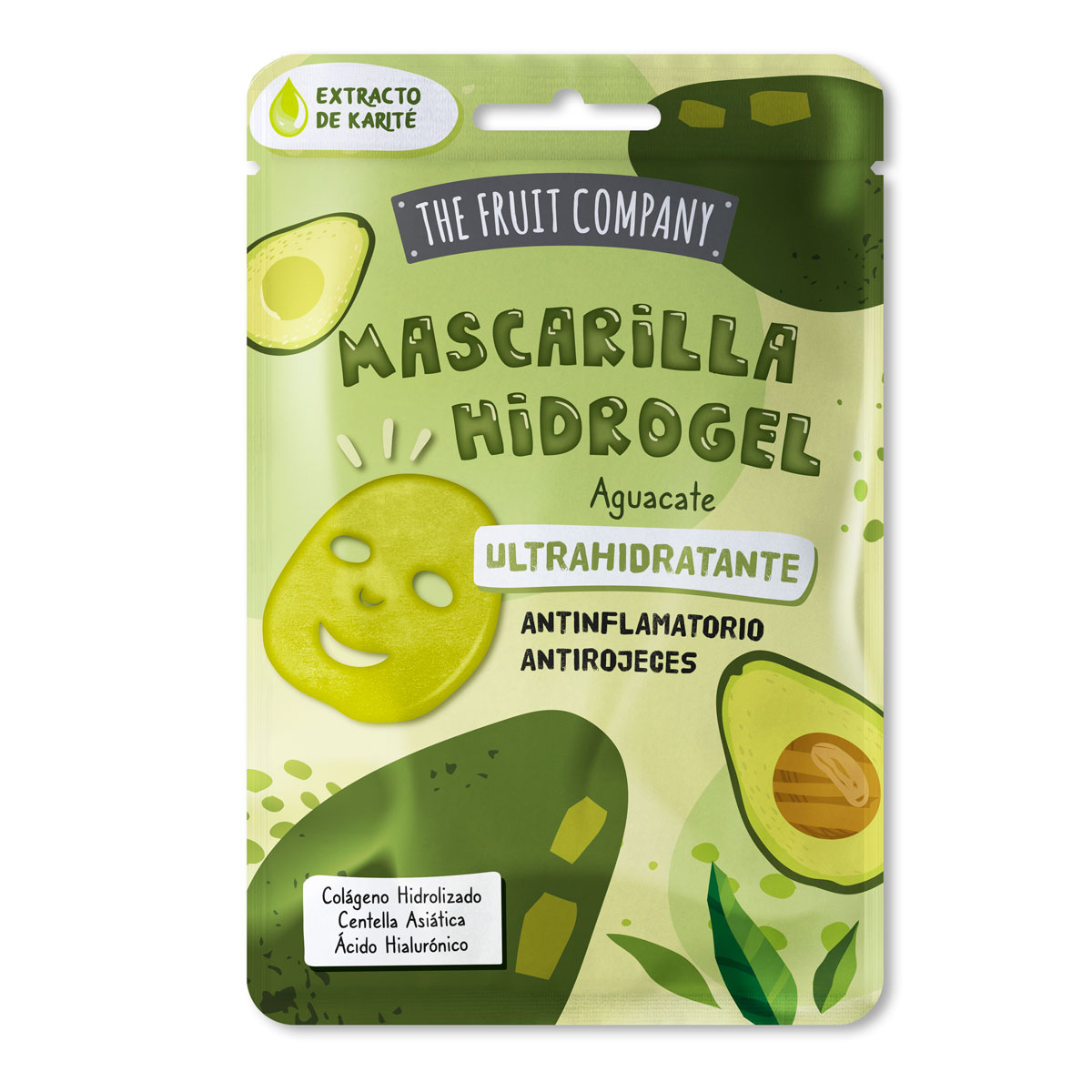 The Fruit Company Máscara Hidrogel Abacate Ultrahidratante